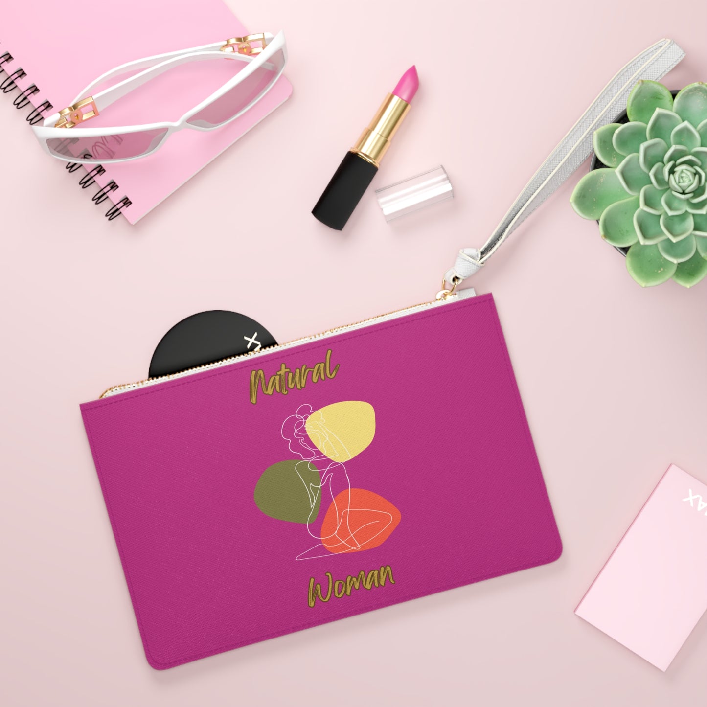 Natural Woman Colorful Pose (WL) Clutch Bag PINK