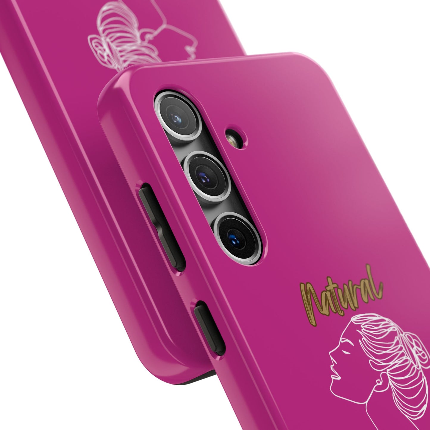 Natural Woman Wet Bun (WL) Tough Phone Cases PINK