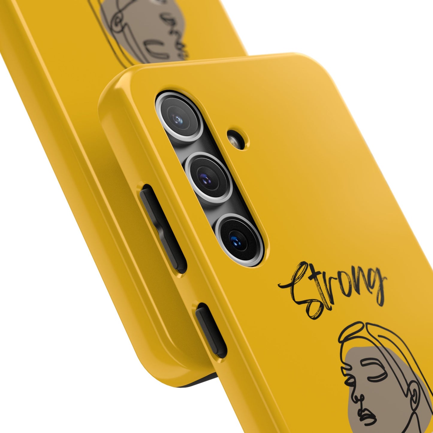 STRONG MOMMA Samsung Galaxy Tough Phone Cases (BL) Yellow