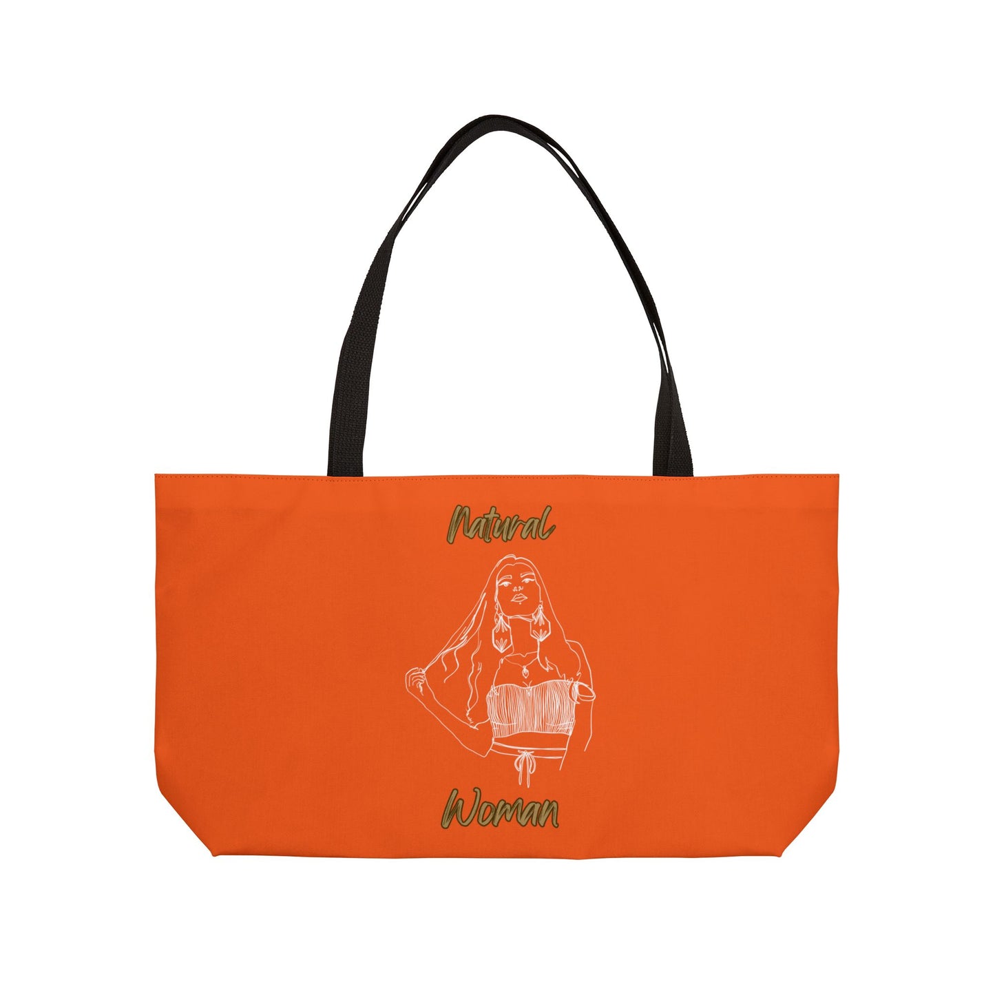 Natural Woman Thinking (WL) Weekender Tote Bag ORANGE