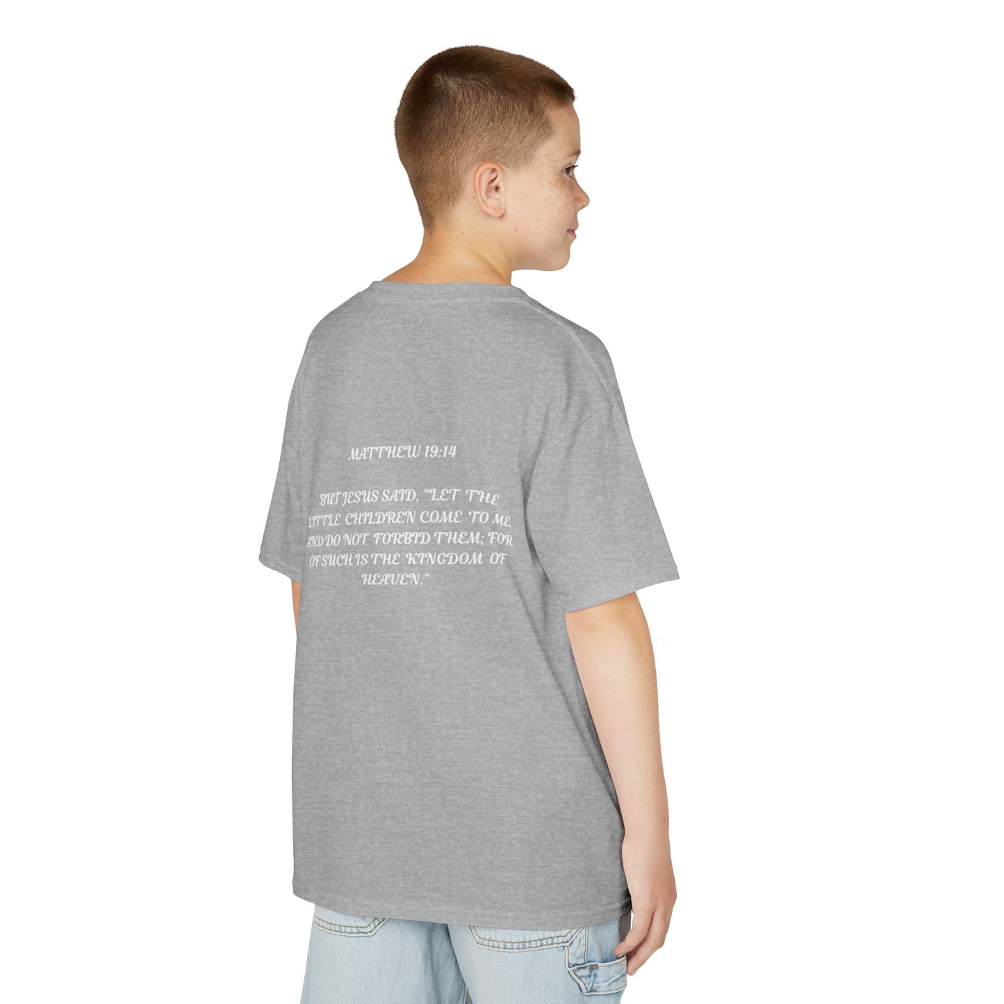 Children of the King Inspirational Kids Cotton T-Shirt (BL)