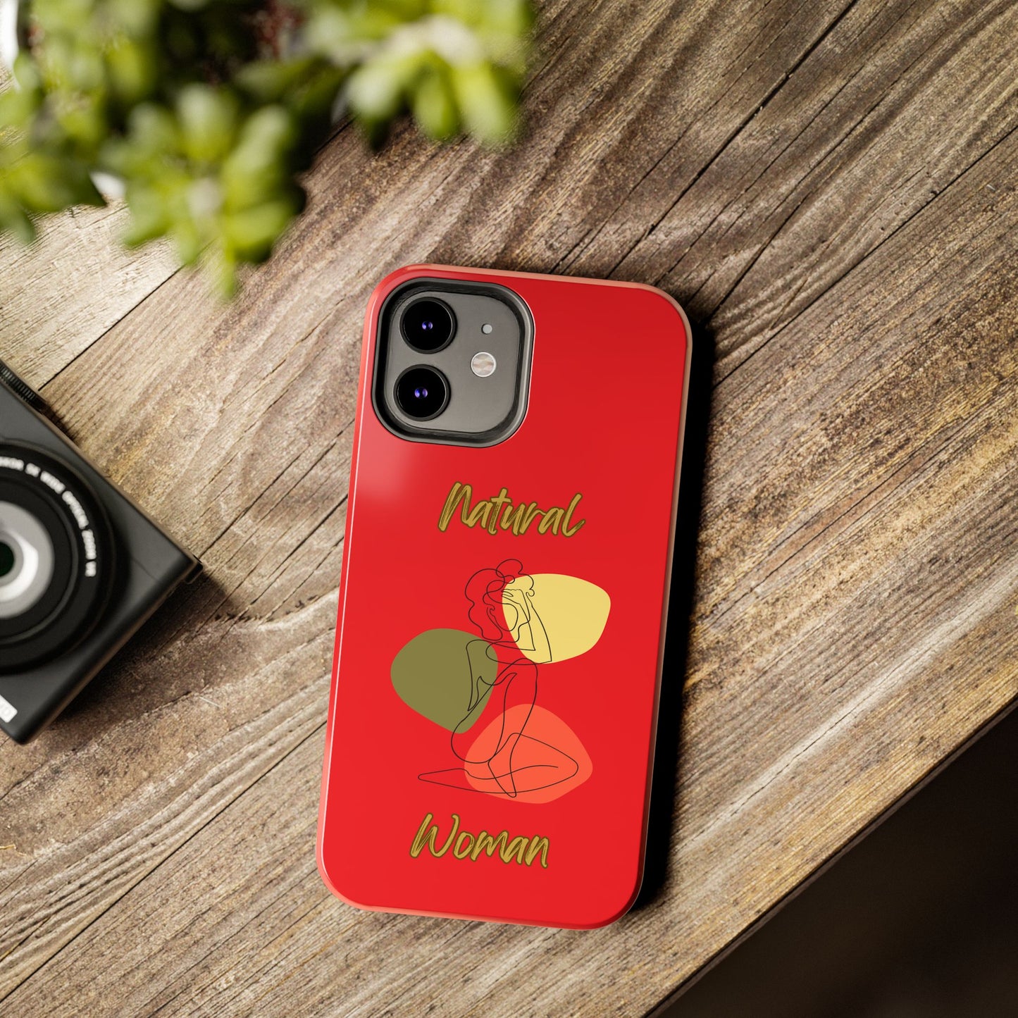 Natural Woman Colorful Pose (BL)Tough Phone Cases RED