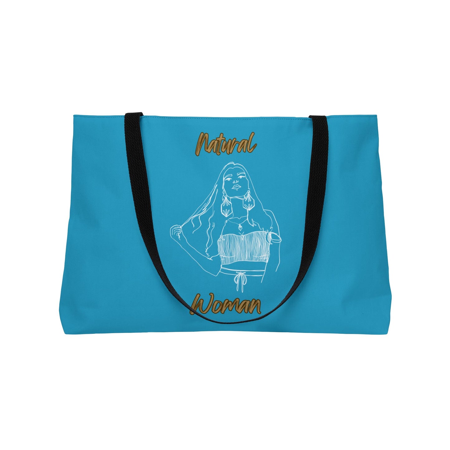 Natural Woman Thinking (WL) Weekender Tote Bag TURQUOISE