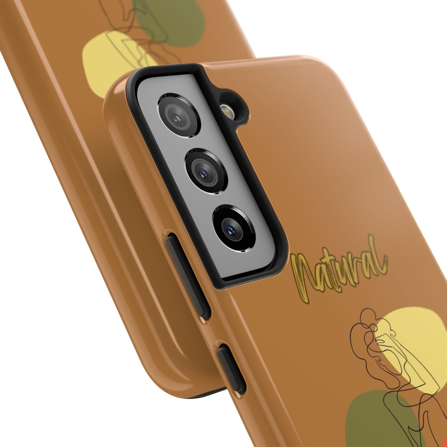 Natural Woman Colorful Pose (BL)Tough Phone Cases LIGHT BROWN