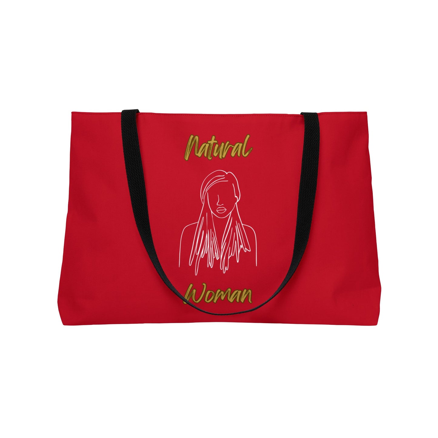 Natural Woman Content (WL) Weekender Tote Bag DARK RED