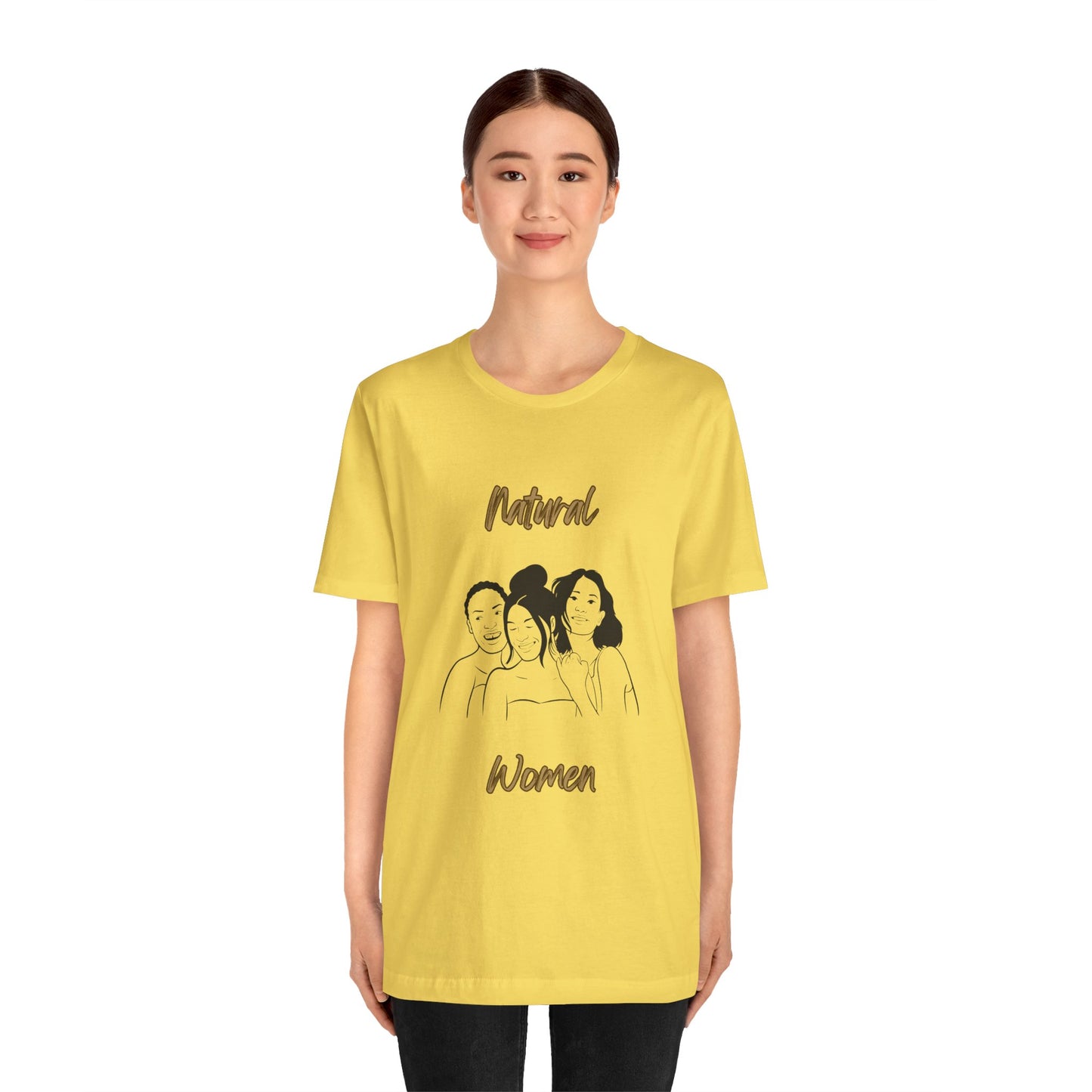 Natural Woman Laughing Friends (BL) Short Sleeve T-Shirt