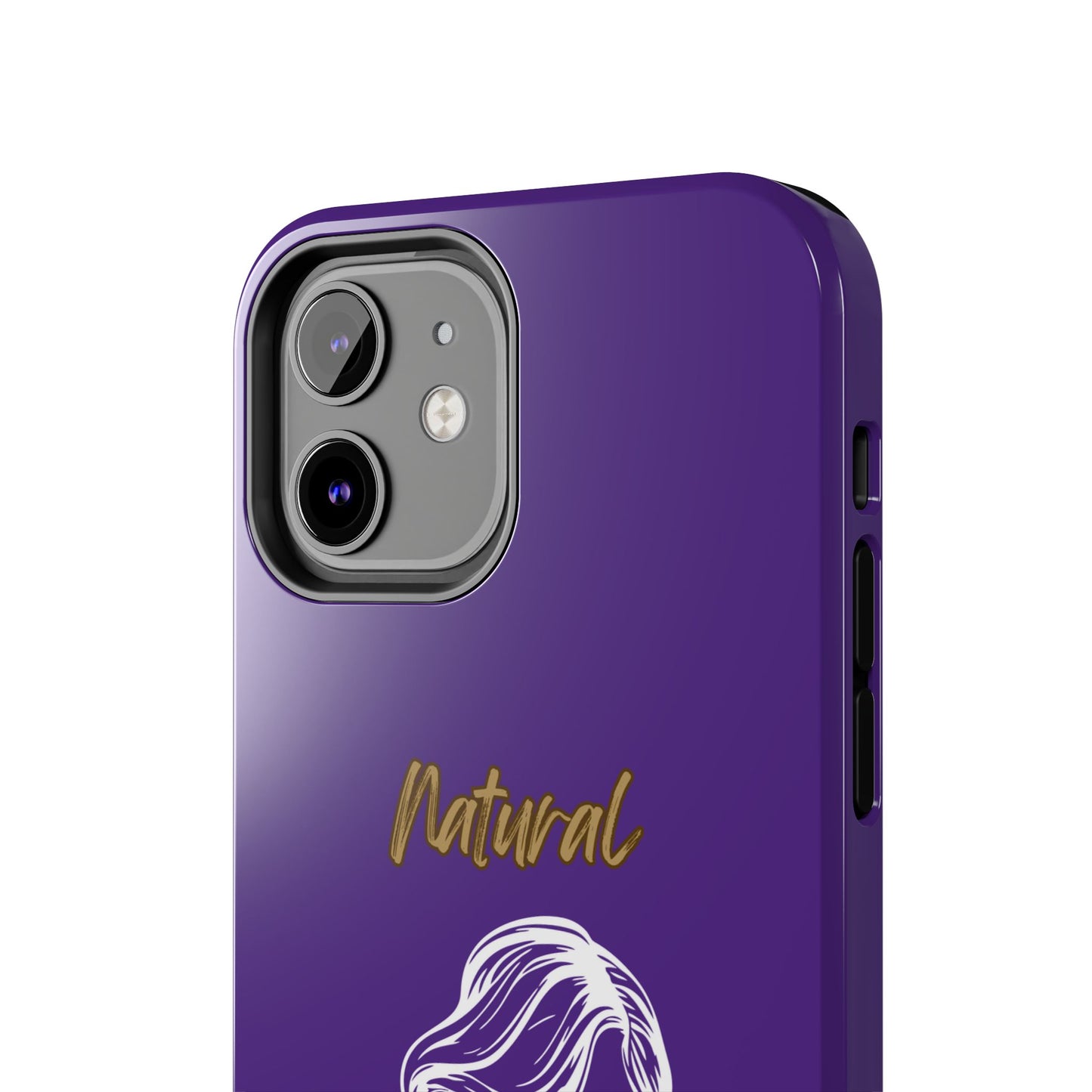 Natural Woman Long Curl (WL)Tough Phone Cases PURPLE