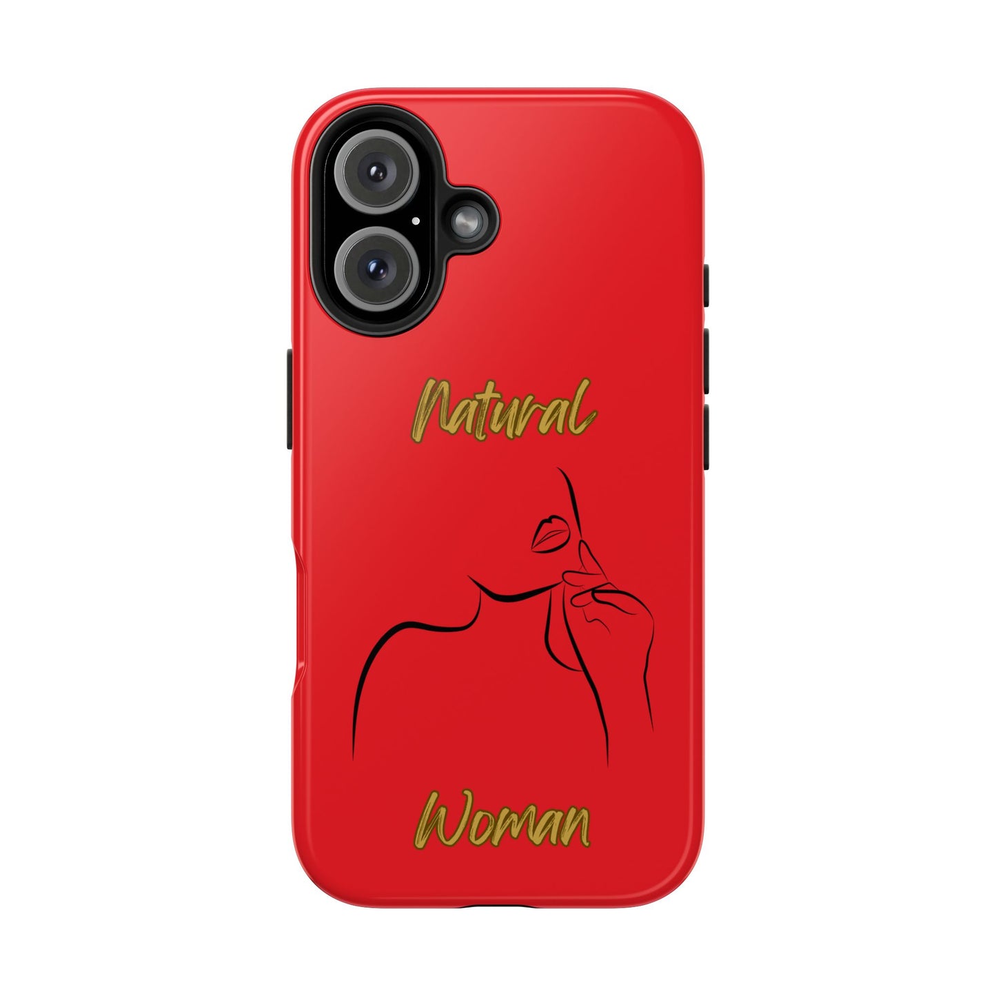 Natural Woman Chin Up (BL)Tough Phone Cases RED