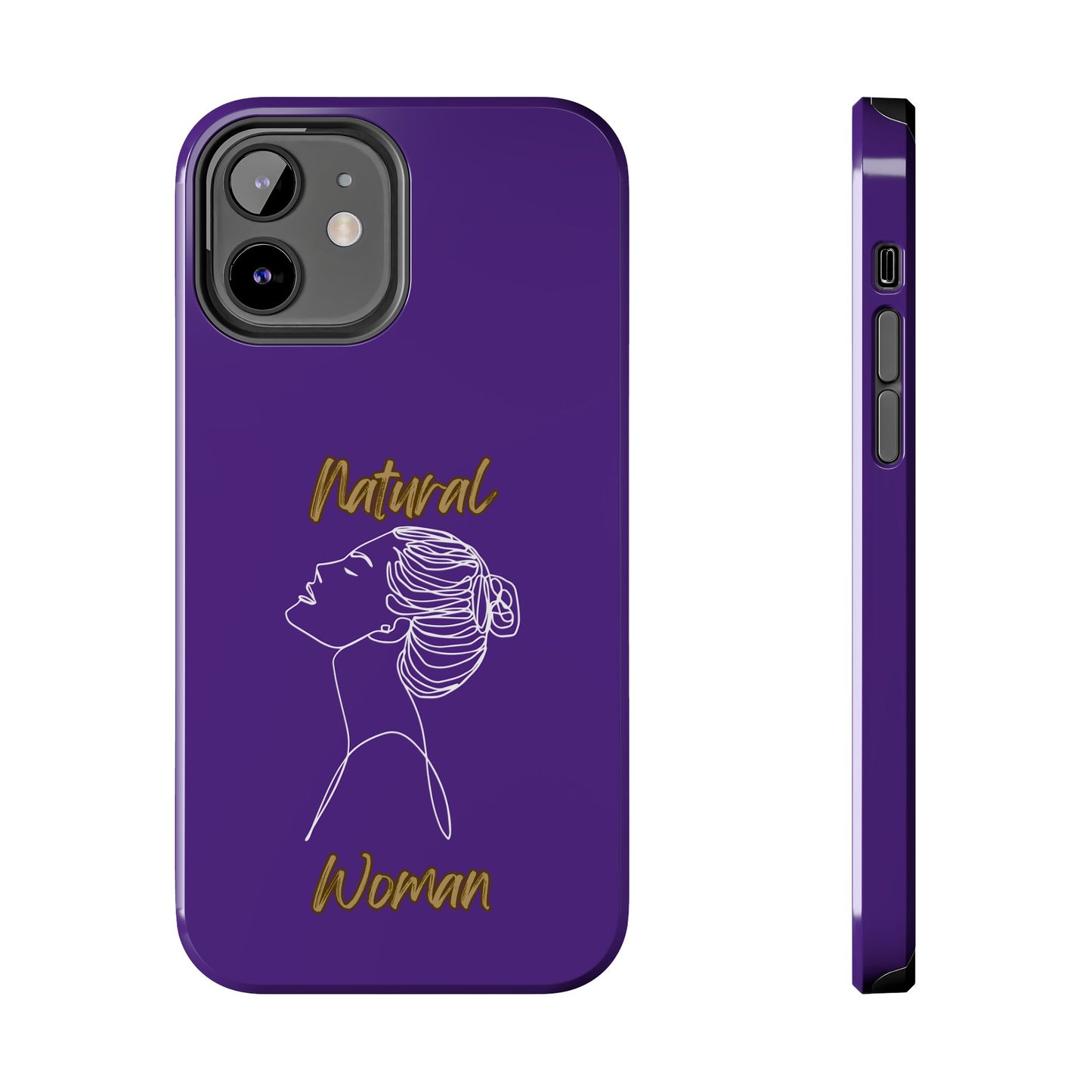 Natural Woman Wet Bun (WL) Tough Phone Cases PURPLE