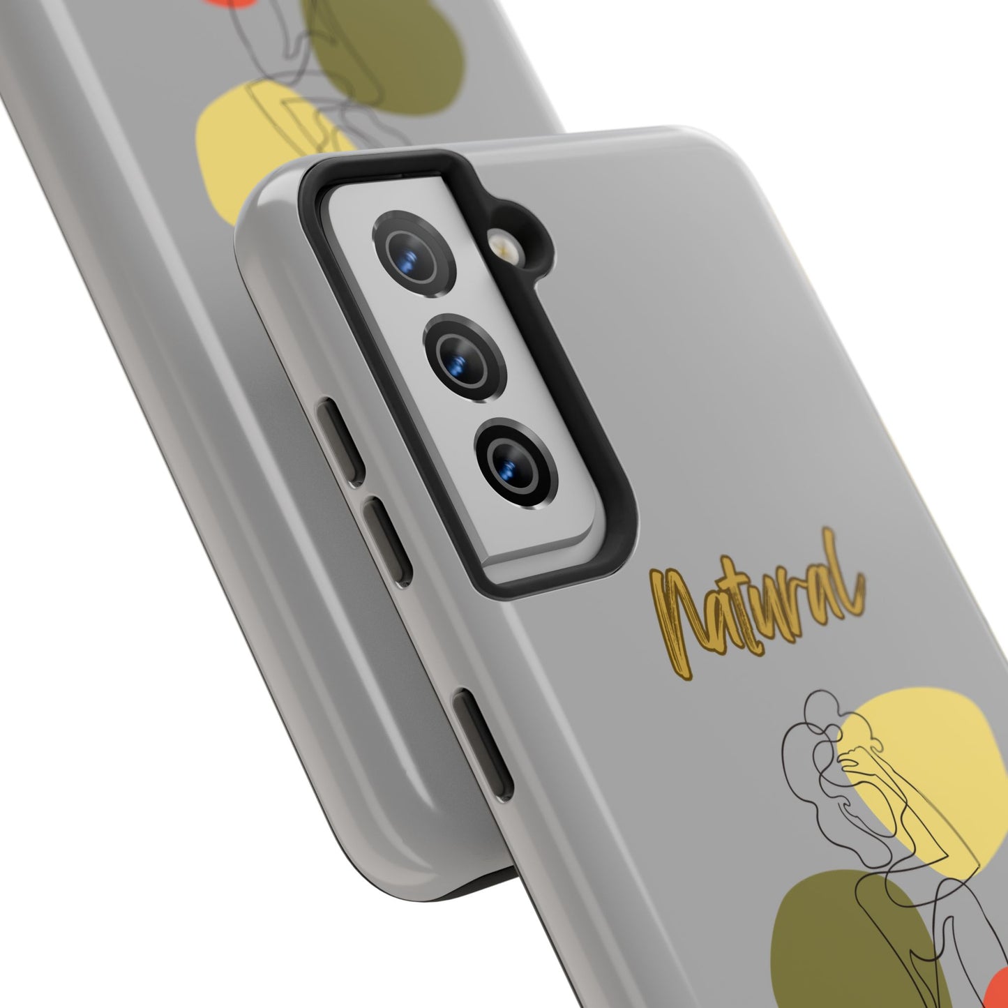 Natural Woman Colorful Pose (BL)Tough Phone Cases LIGHT GREY
