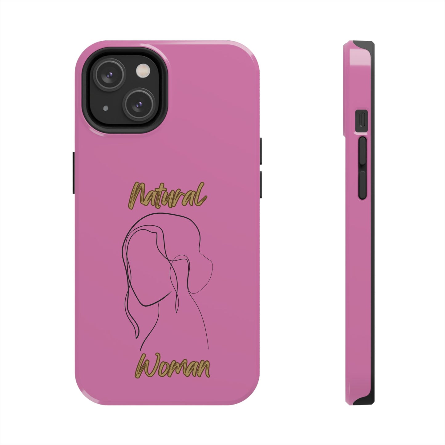 Natural Woman Hanging Hair (BL) Tough Phone Cases LIGHT PINK