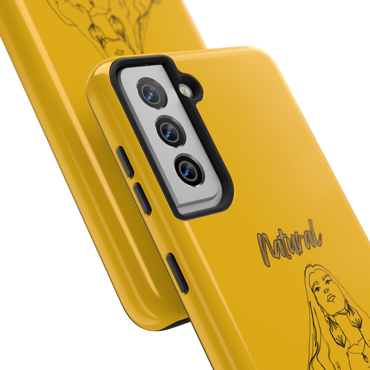 Natural Woman Thinking (BL)Tough Phone Cases YELLOW