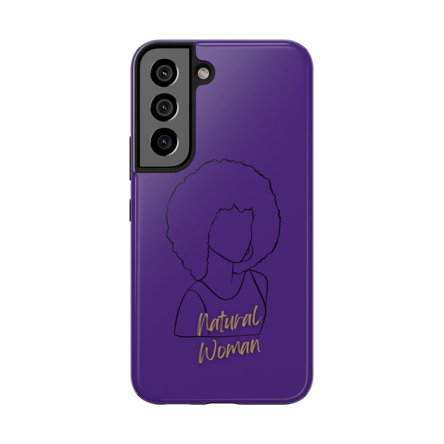 Natural Woman Afro (BL)Tough Phone Cases PURPLE