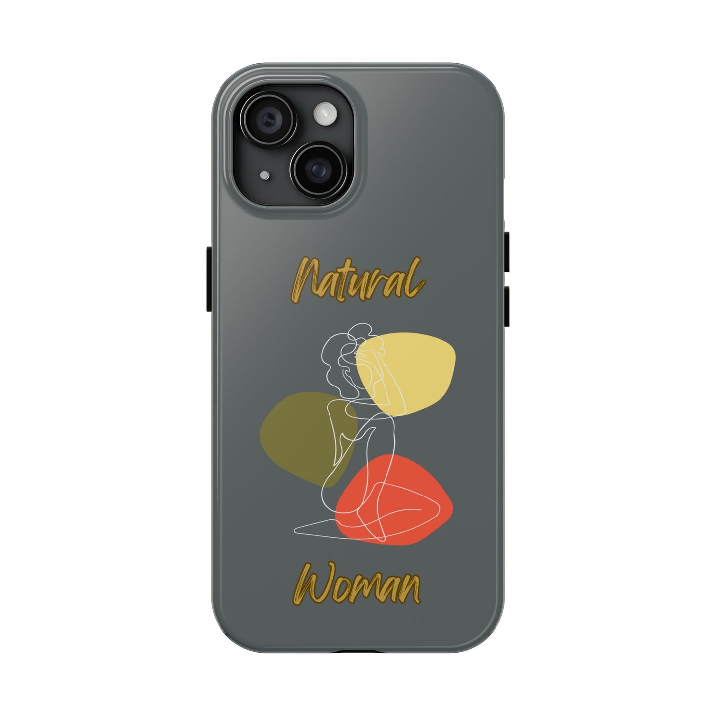 Natural Woman Colorful Pose (WL)Tough Phone Cases DARK GREY