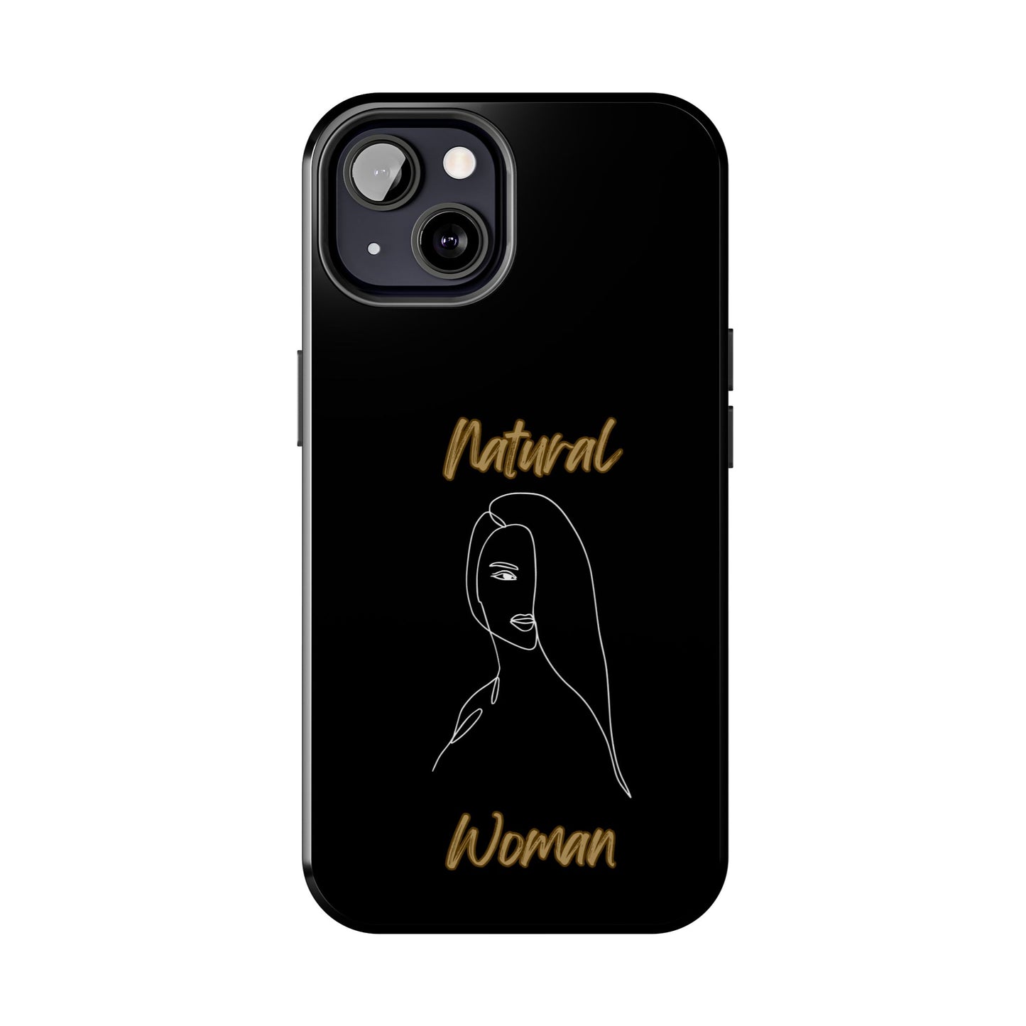 Natural Woman Covered Eye (WL)Tough Phone Cases BLACK