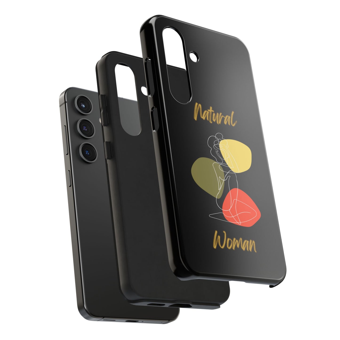 Natural Woman Colorful Pose (WL)Tough Phone Cases BLACK