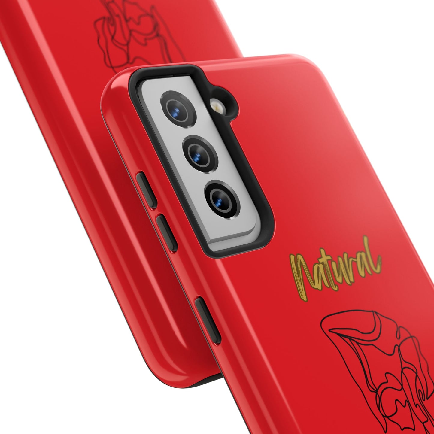 Natural Woman Flexible (BL)Tough Phone Cases RED