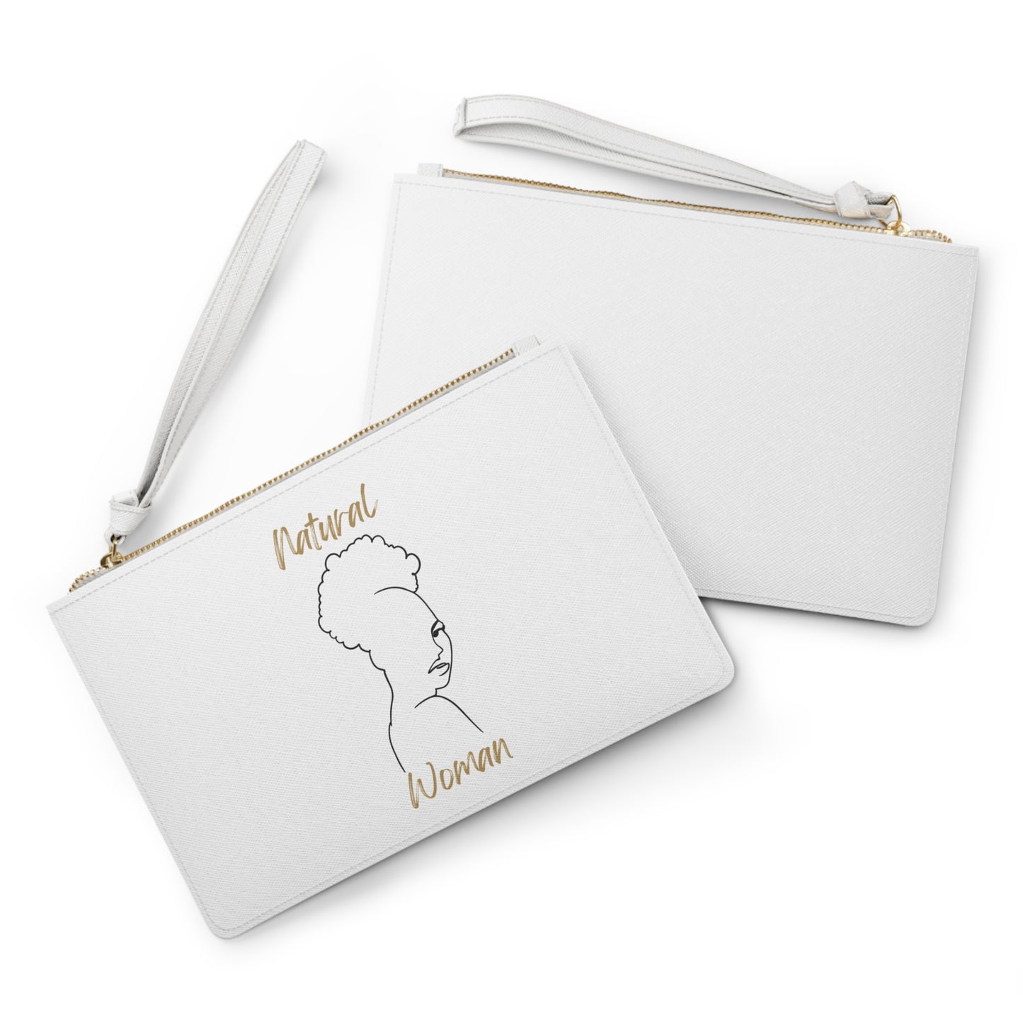 Natural Woman Twist Afro (BL) Clutch Bag WHITE