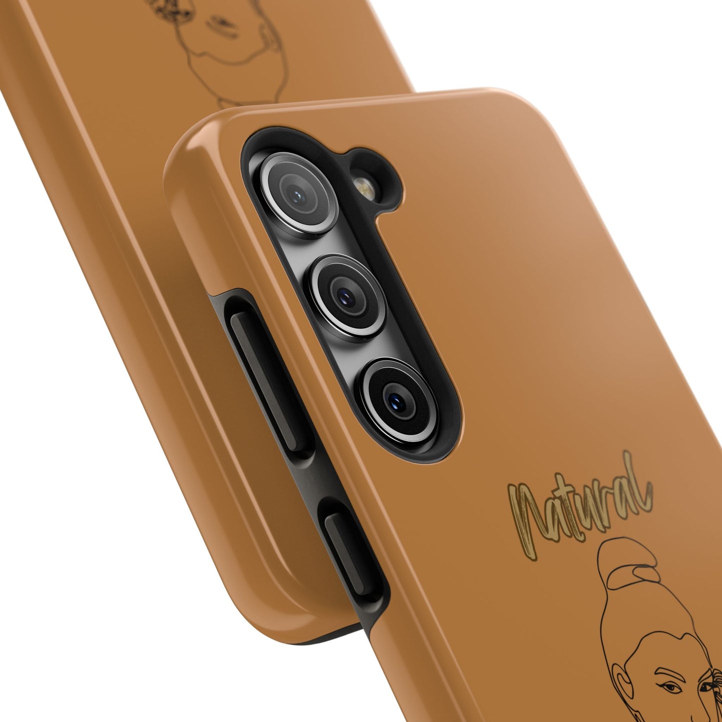 Natural Woman Sassy Bun (BL) Tough Phone Cases LIGHT BROWN