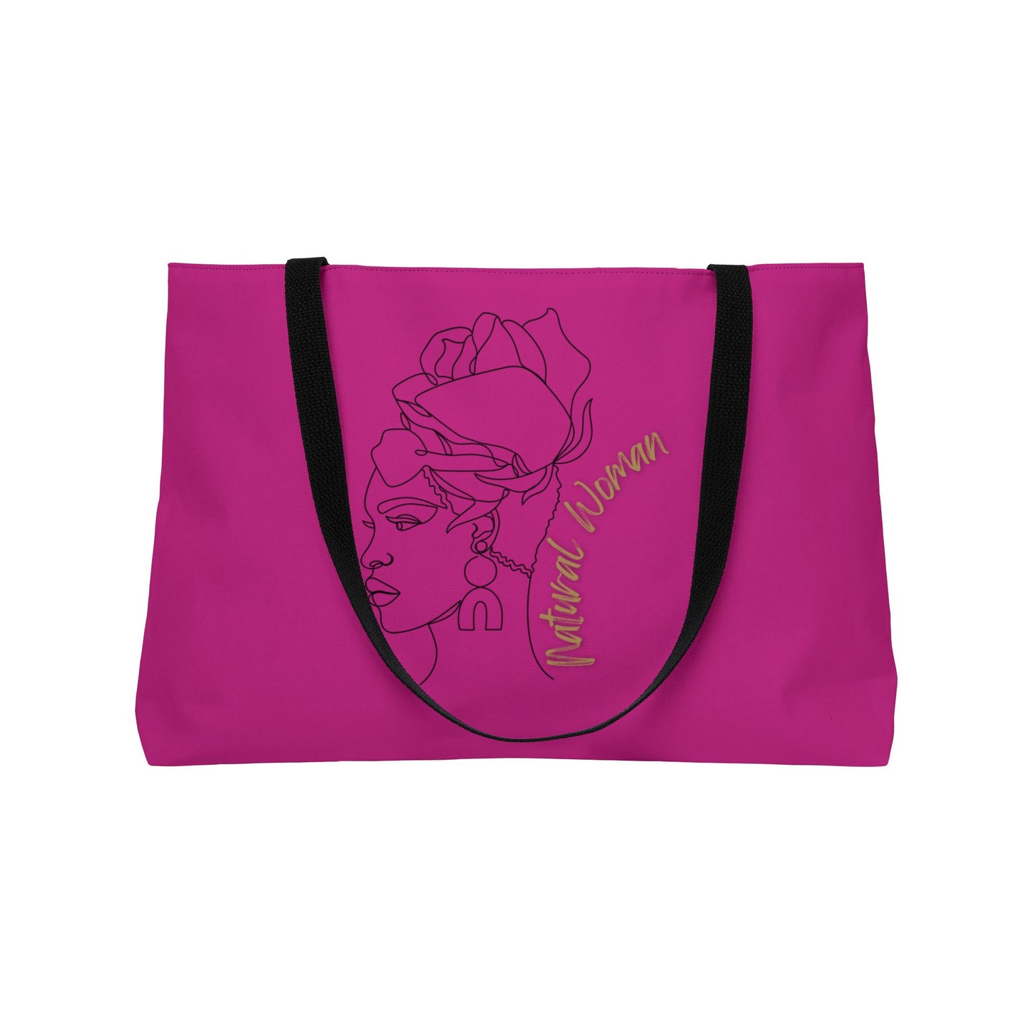 Natural Woman Flower Wrap (BL) Weekender Tote Bag PINK