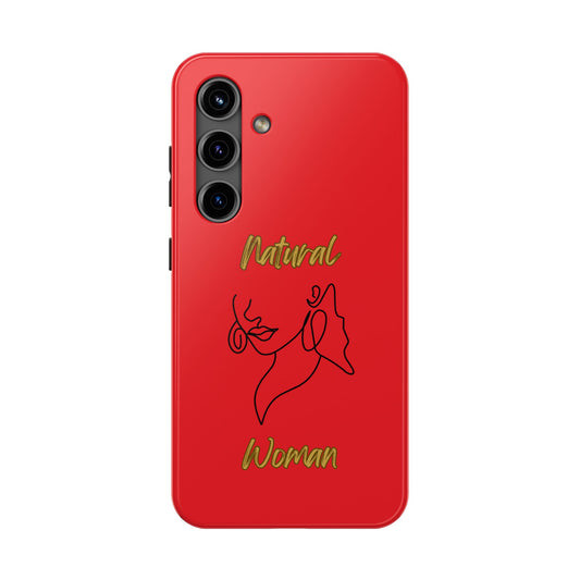 Natural Woman Lips (BL)Tough Phone Cases RED