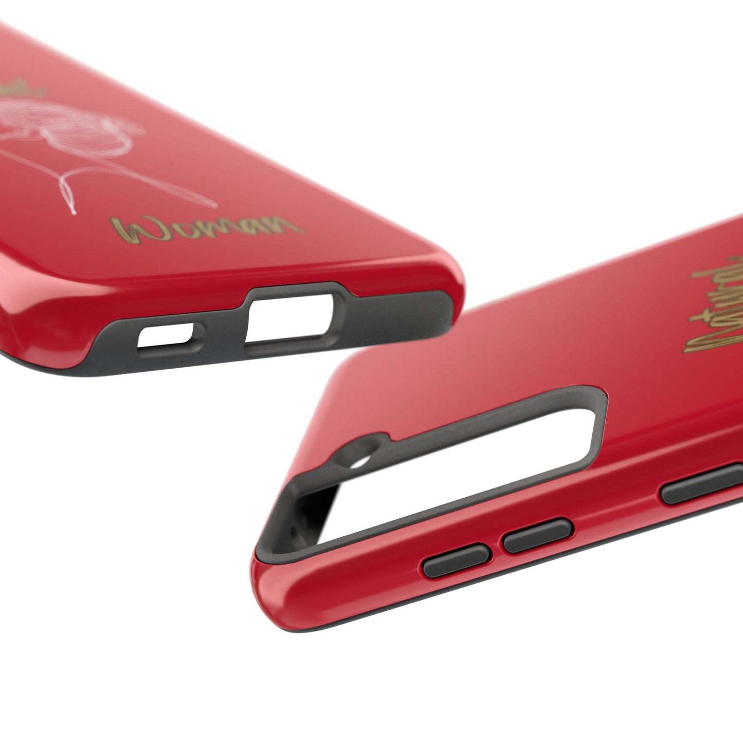 Natural Woman Wet Bun (WL) Tough Phone Cases DARK RED