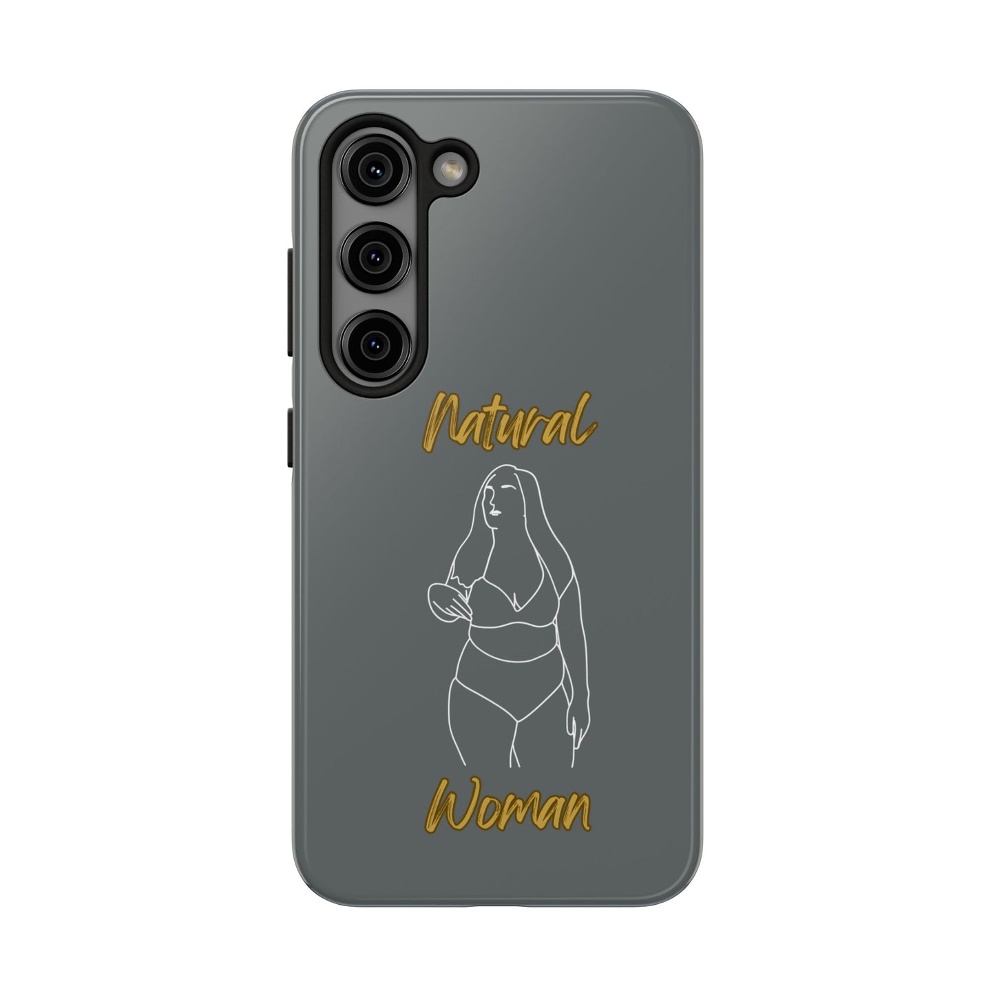 Natural Woman Full Beauty (WL)Tough Phone Cases DARK GREY