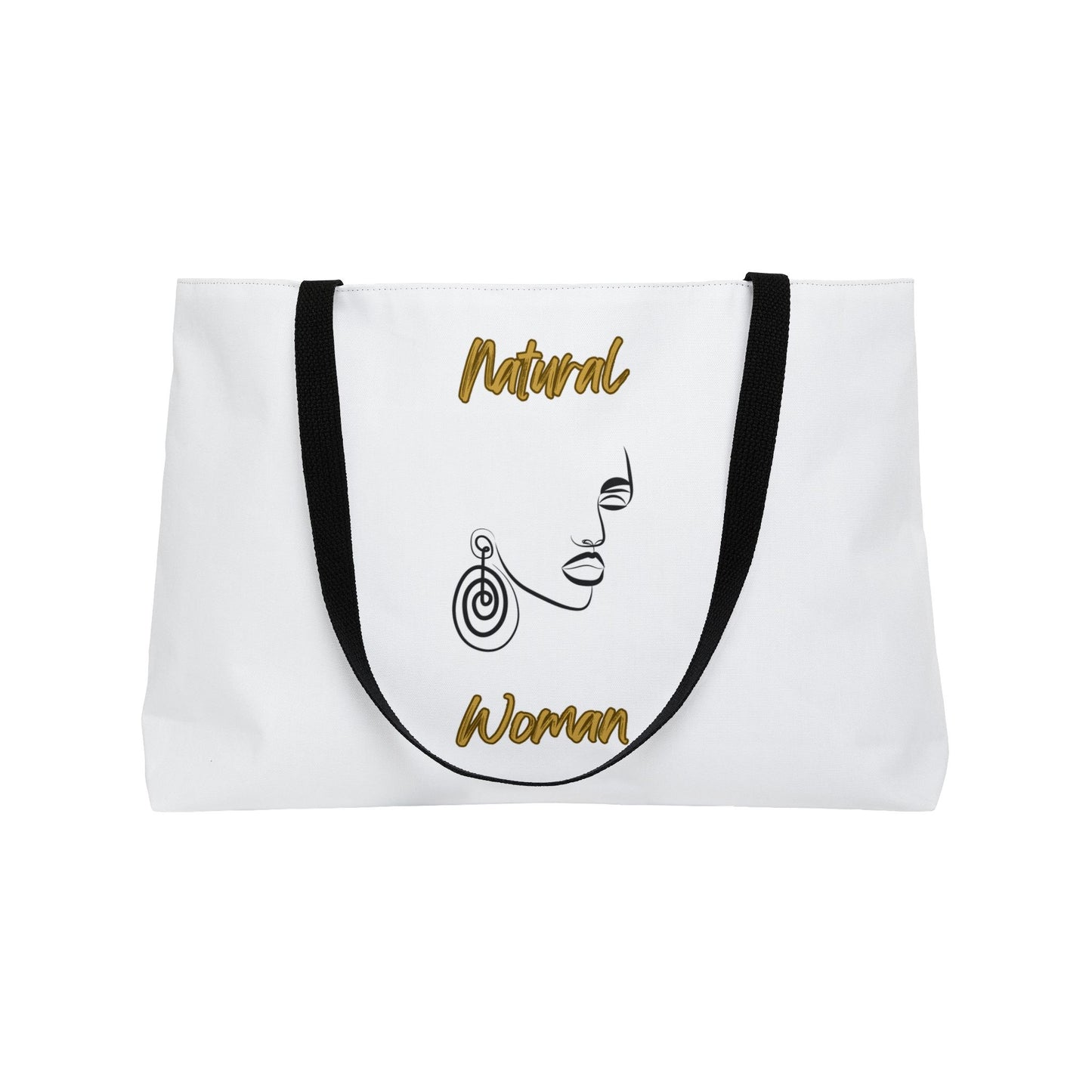 Natural Woman Music In My Soul (BL) Weekender Tote Bag WHITE