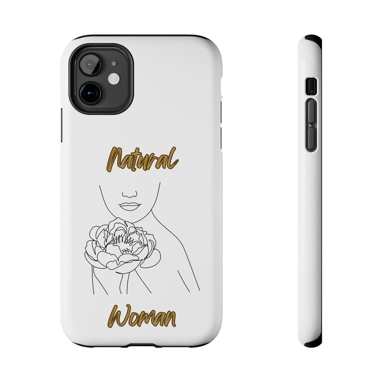 Natural Woman Kissed Flower (BL)Tough Phone Cases WHITE