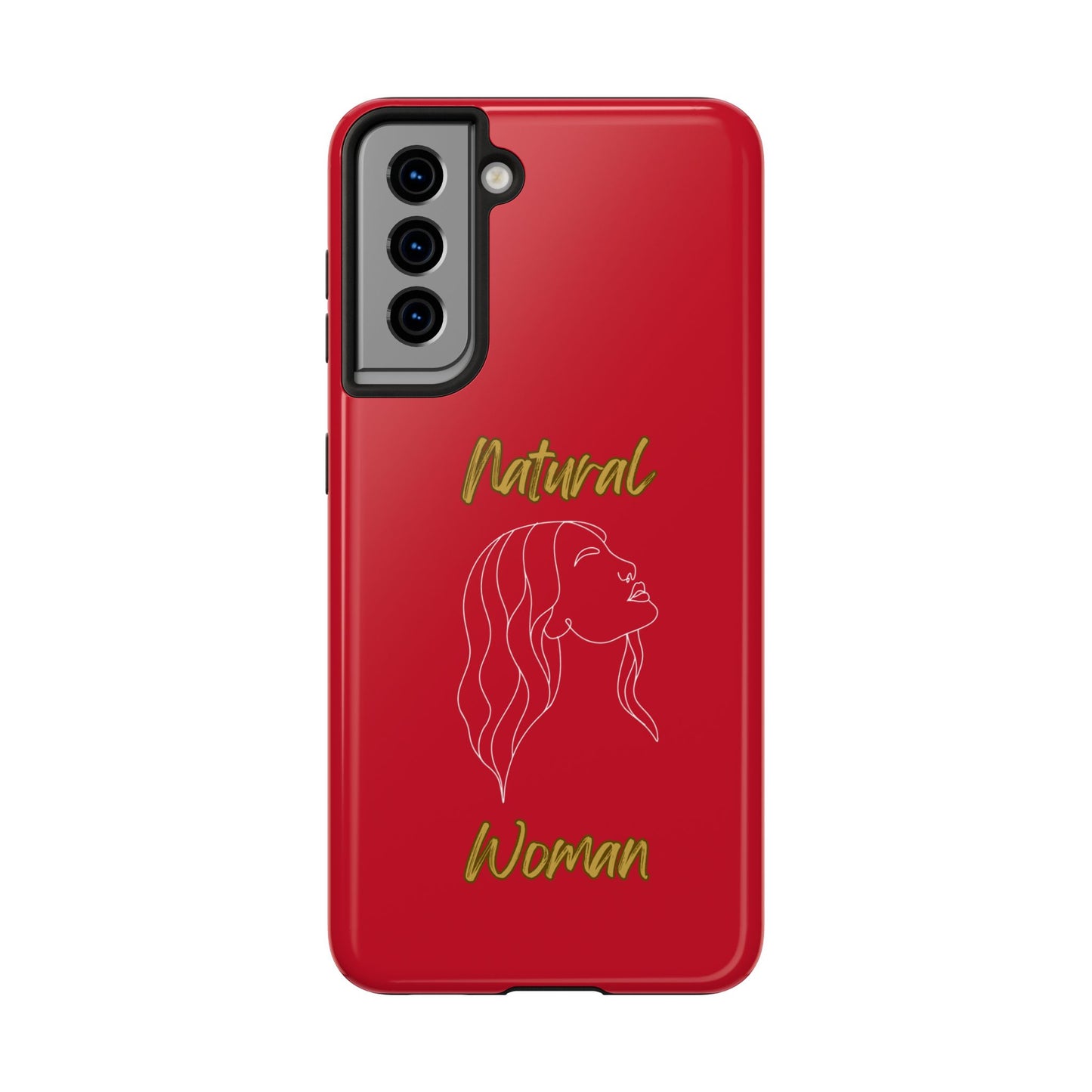 Natural Woman Breeze On Face (WL)Tough Phone Cases DARK RED