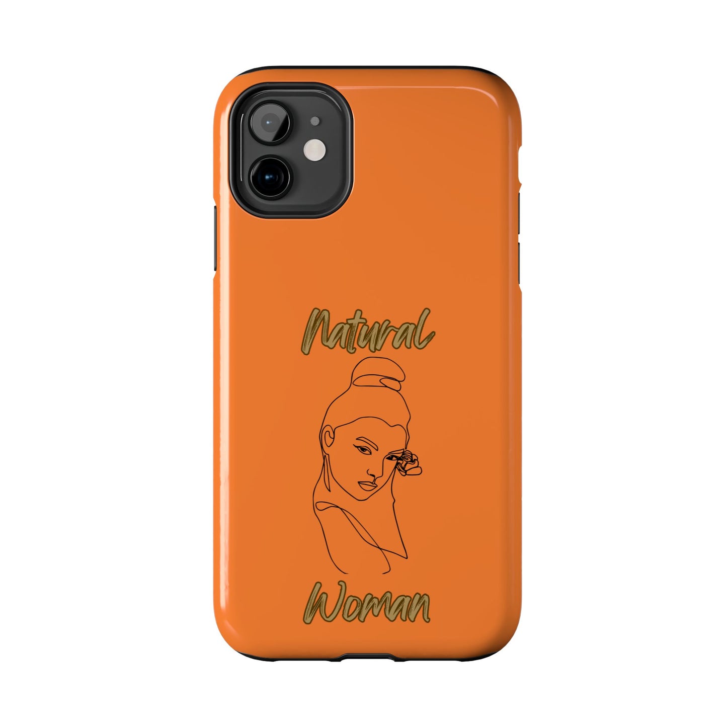 Natural Woman Sassy Bun (BL) Tough Phone Cases CRUSTA