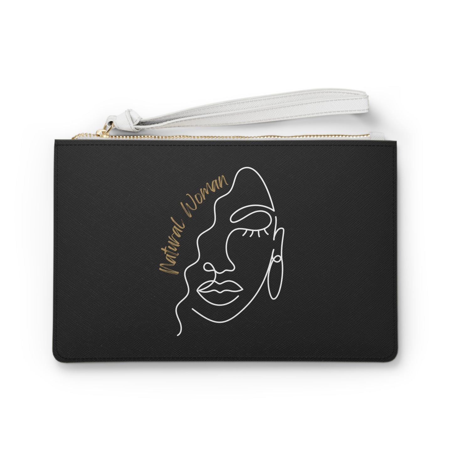 Natural Woman Half Face (WL) Clutch Bag BLACK