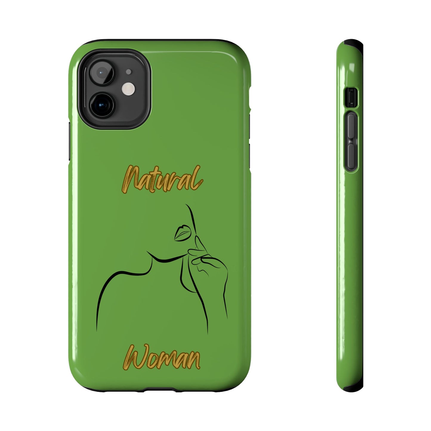 Natural Woman Chin Up (BL)Tough Phone Cases GREEN