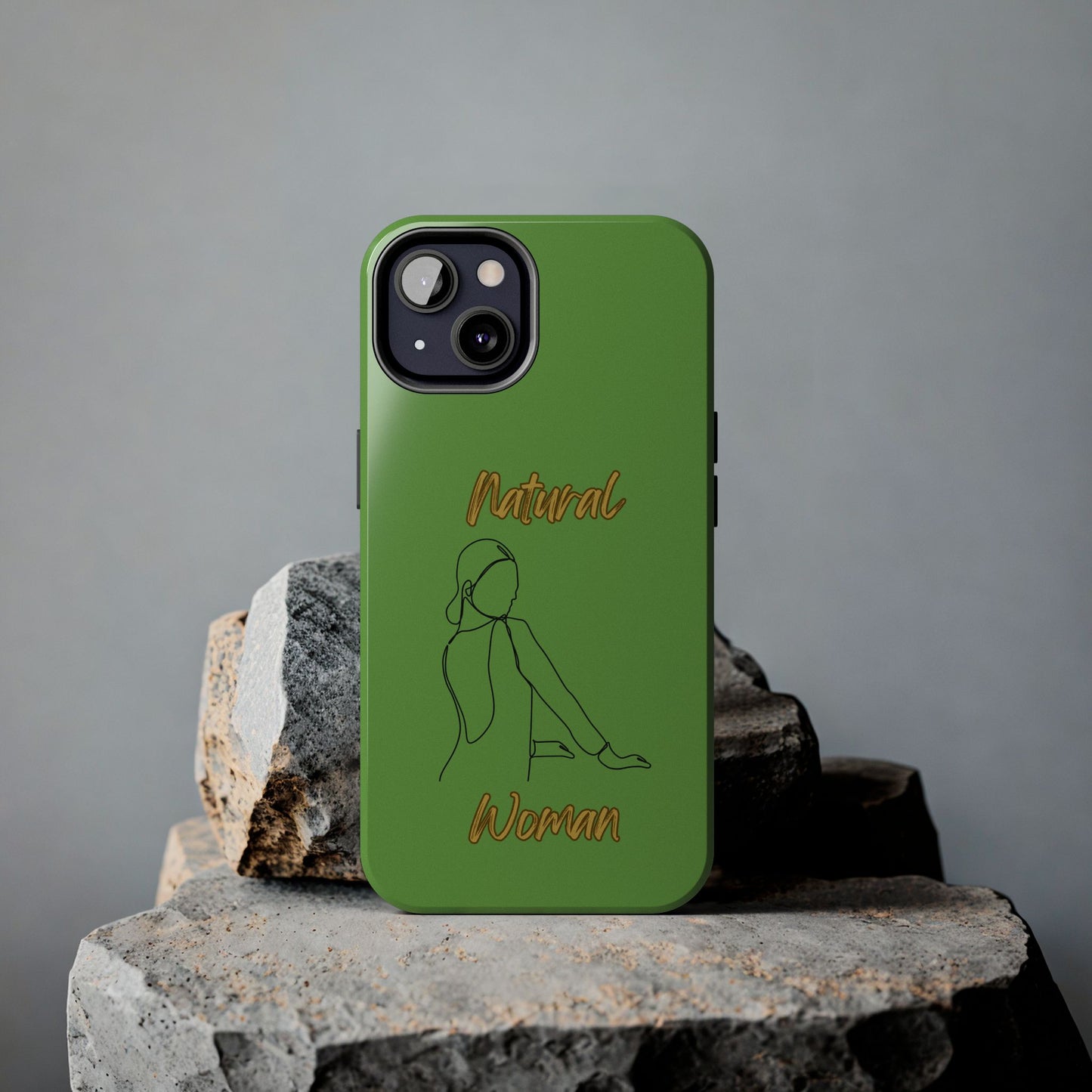 Natural Woman Hands Free (BL)Tough Phone Cases GREEN