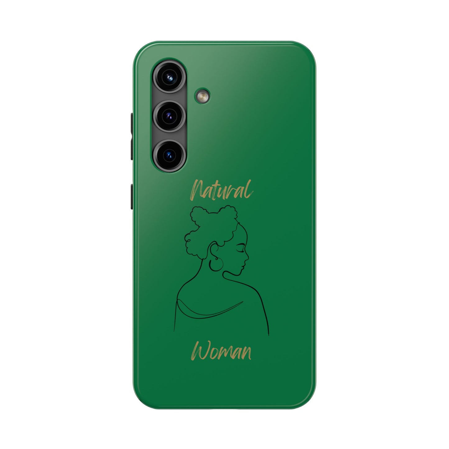 Natural Woman Twists (BL) Tough Phone Cases DARK GREEN