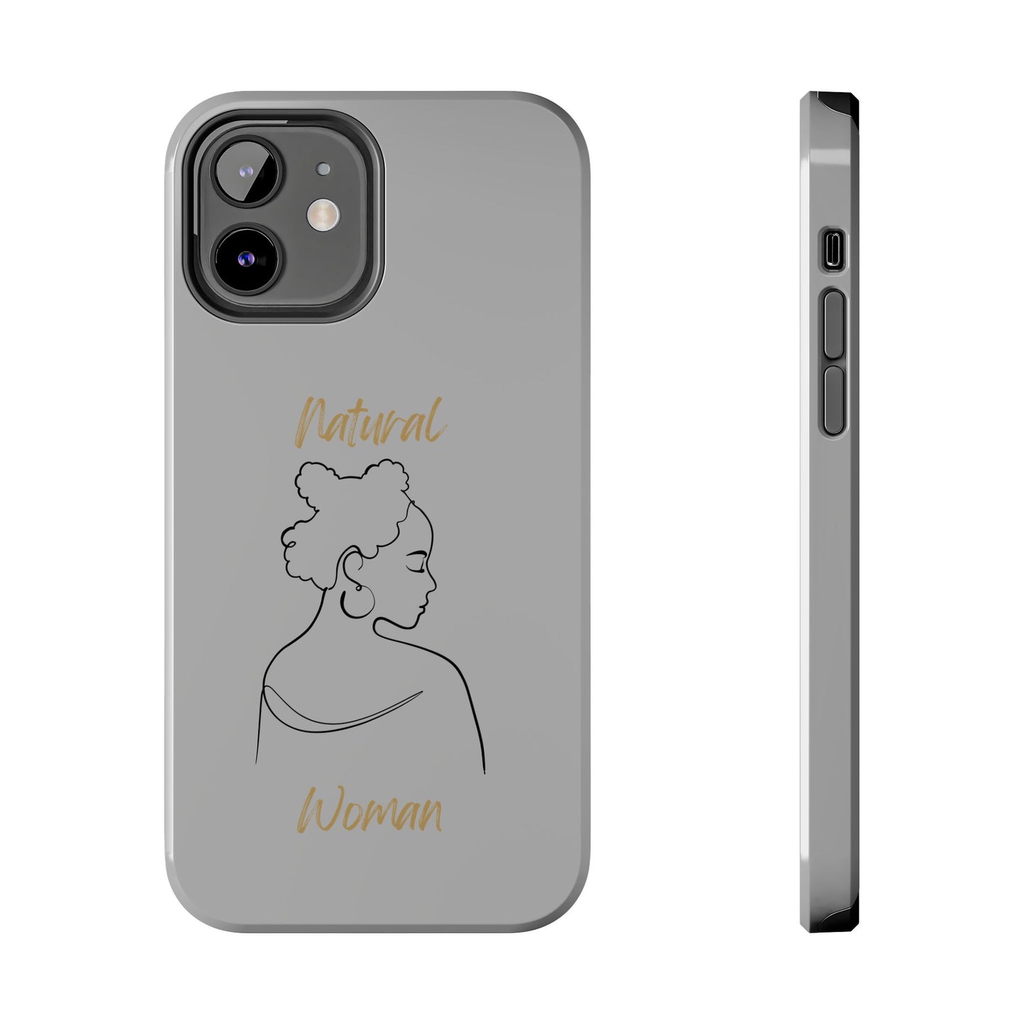 Natural Woman Twists (BL) Tough Phone Cases LIGHT GREY