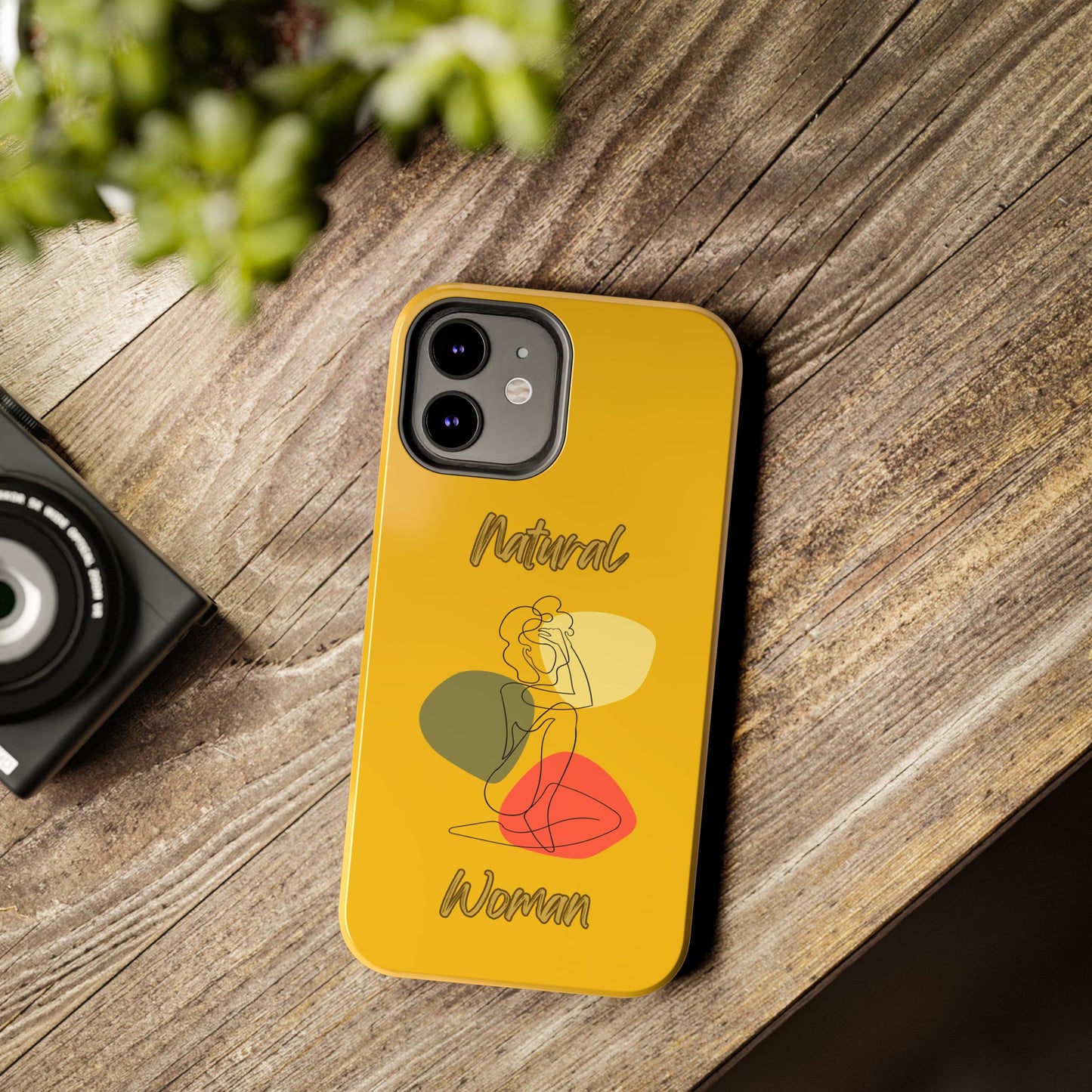Natural Woman Colorful Pose (BL)Tough Phone Cases YELLOW
