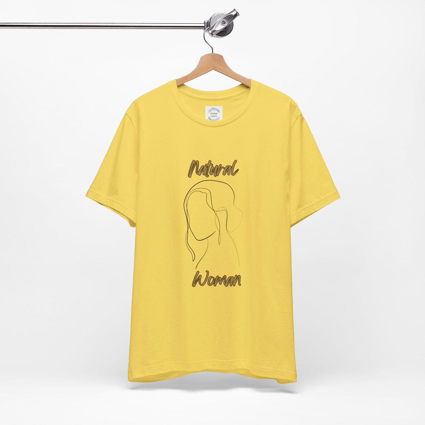 Natural Woman Hanging hair (BL) Short Sleeve T-Shirt
