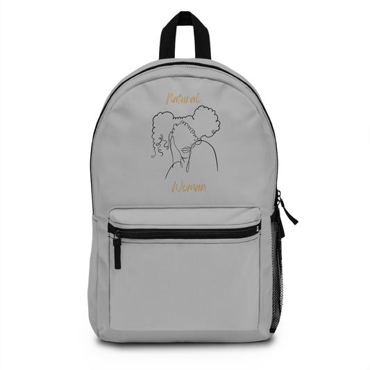 Natural Woman Twin Puffs (BL) Backpack LIGHT GREY