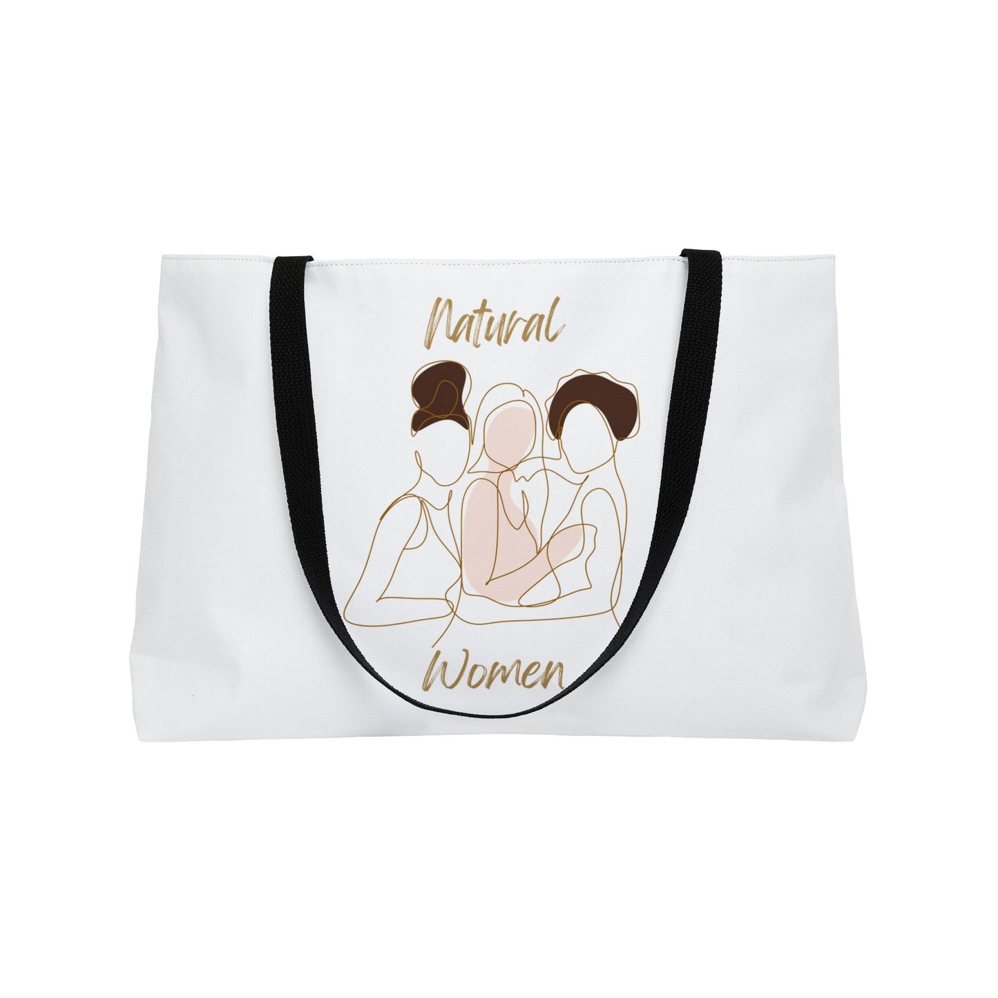 Natural Women Friends (BL) Weekender Tote Bag WHITE