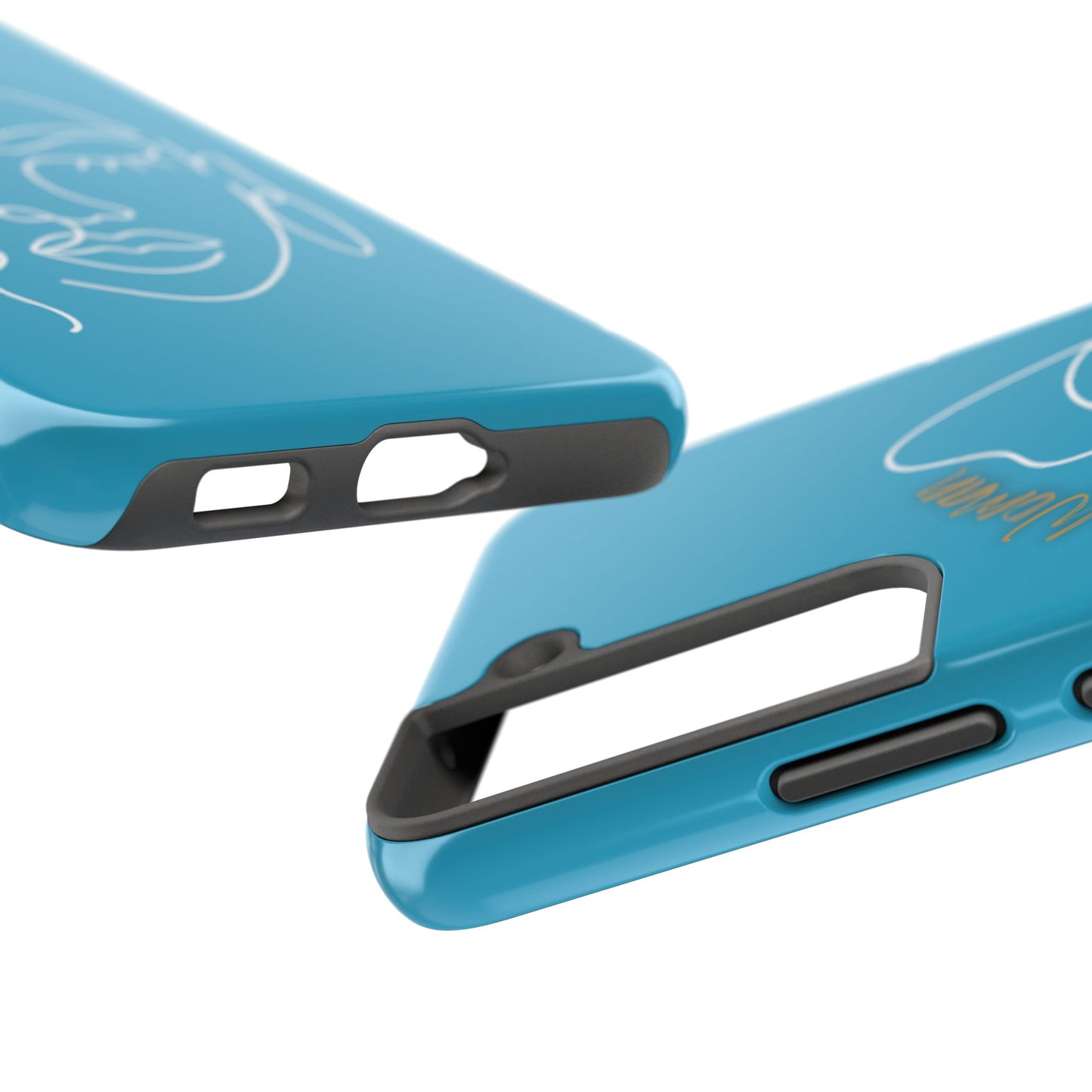 Natural Woman Half Face (WL)Tough Phone Case TURQUOISE
