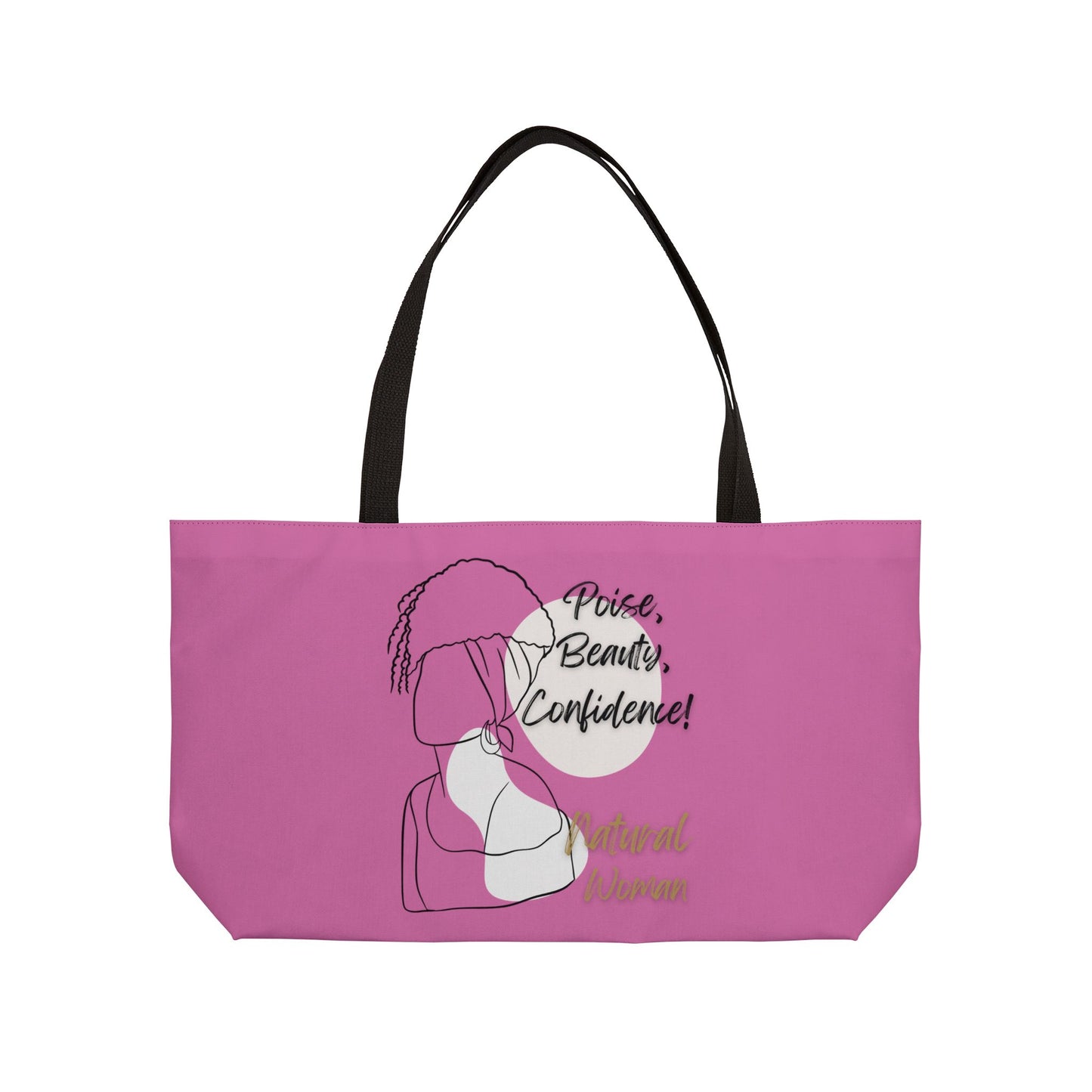 Natural Woman Puff (BL) Weekender Tote Bag LIGHT PINK