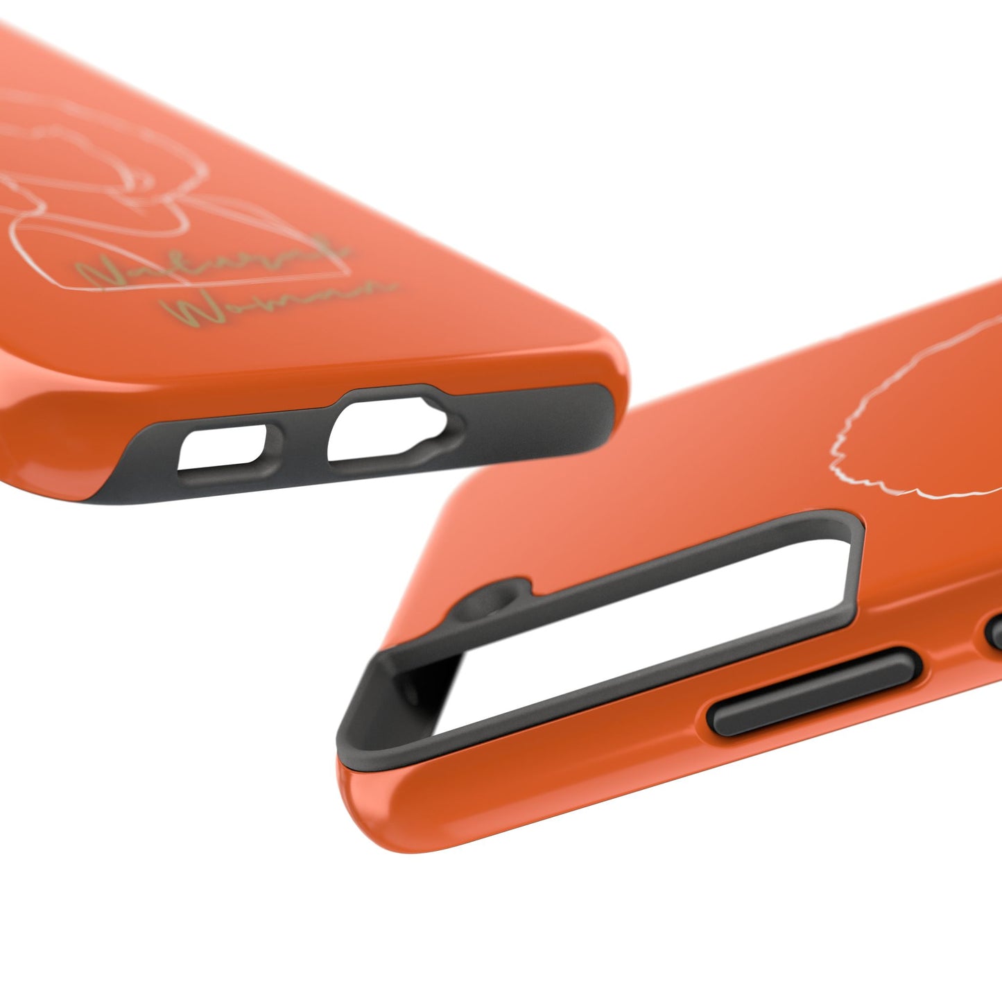 Natural Woman Afro (WL)Tough Phone Cases ORANGE