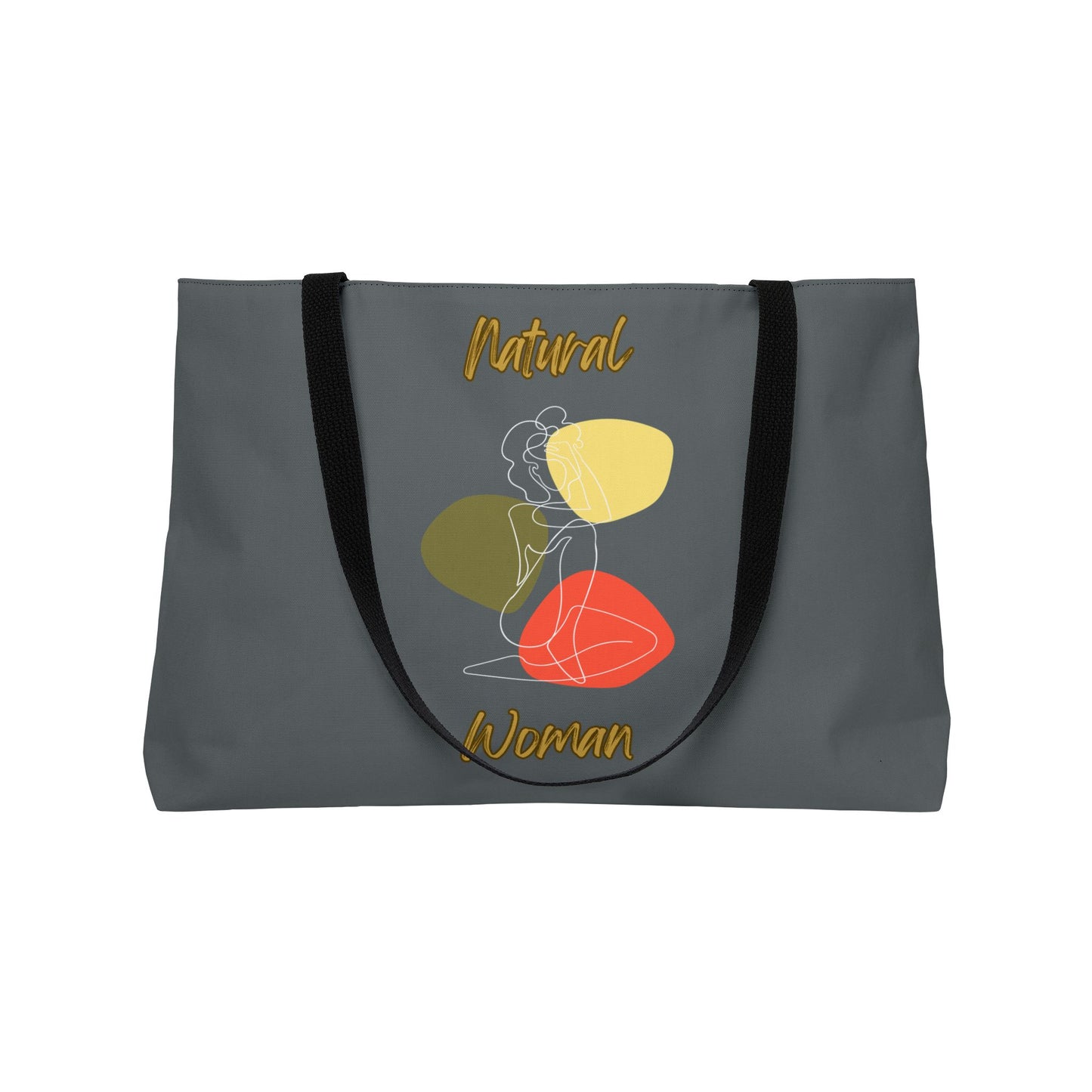 Natural Woman Colorful Pose (WL) Weekender Tote Bag DARK GREY