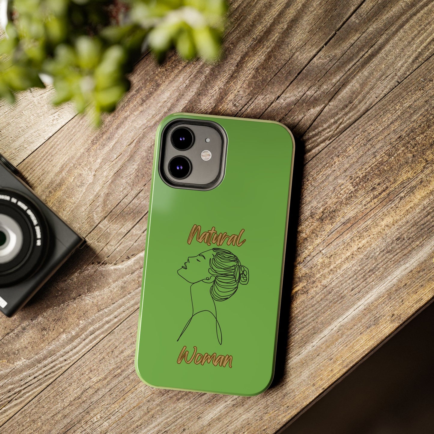 Natural Woman Wet Bun (BL) Tough Phone Cases GREEN