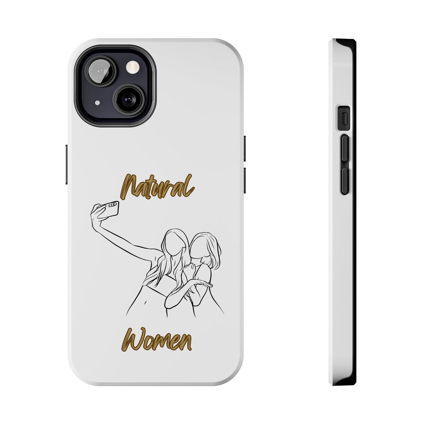 Natural Woman Friends Selfie (BL)Tough Phone Cases WHITE