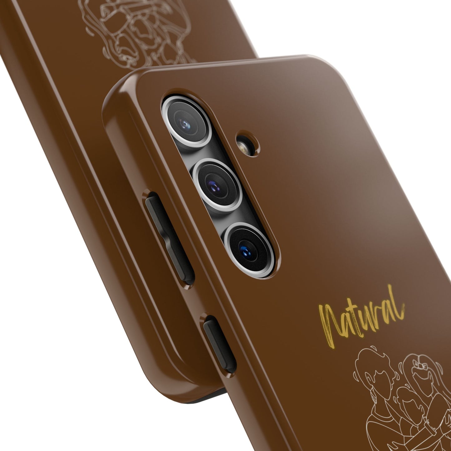 Natural Woman Bear Hugs (WL) Tough Phone Cases BROWN