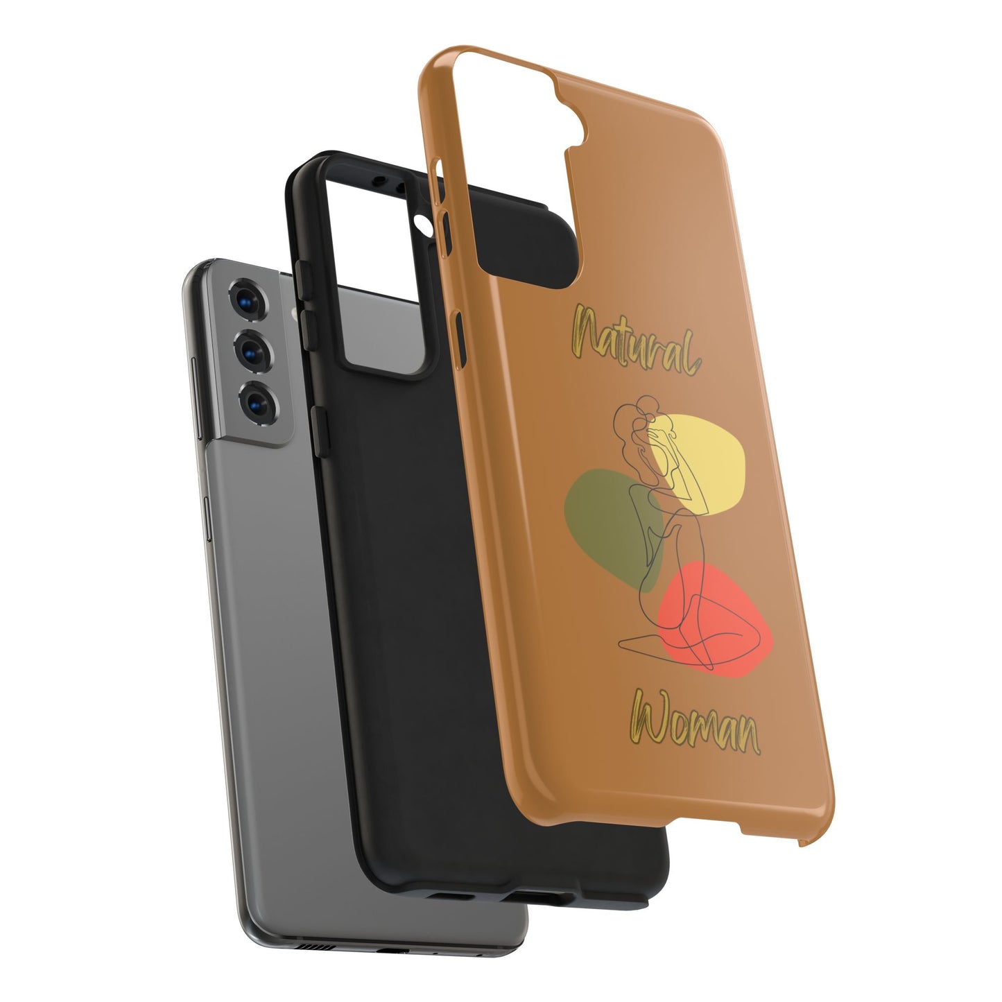 Natural Woman Colorful Pose (BL)Tough Phone Cases LIGHT BROWN