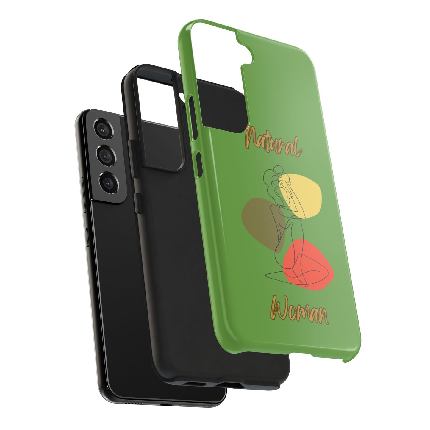 Natural Woman Colorful Pose (BL)Tough Phone Cases GREEN