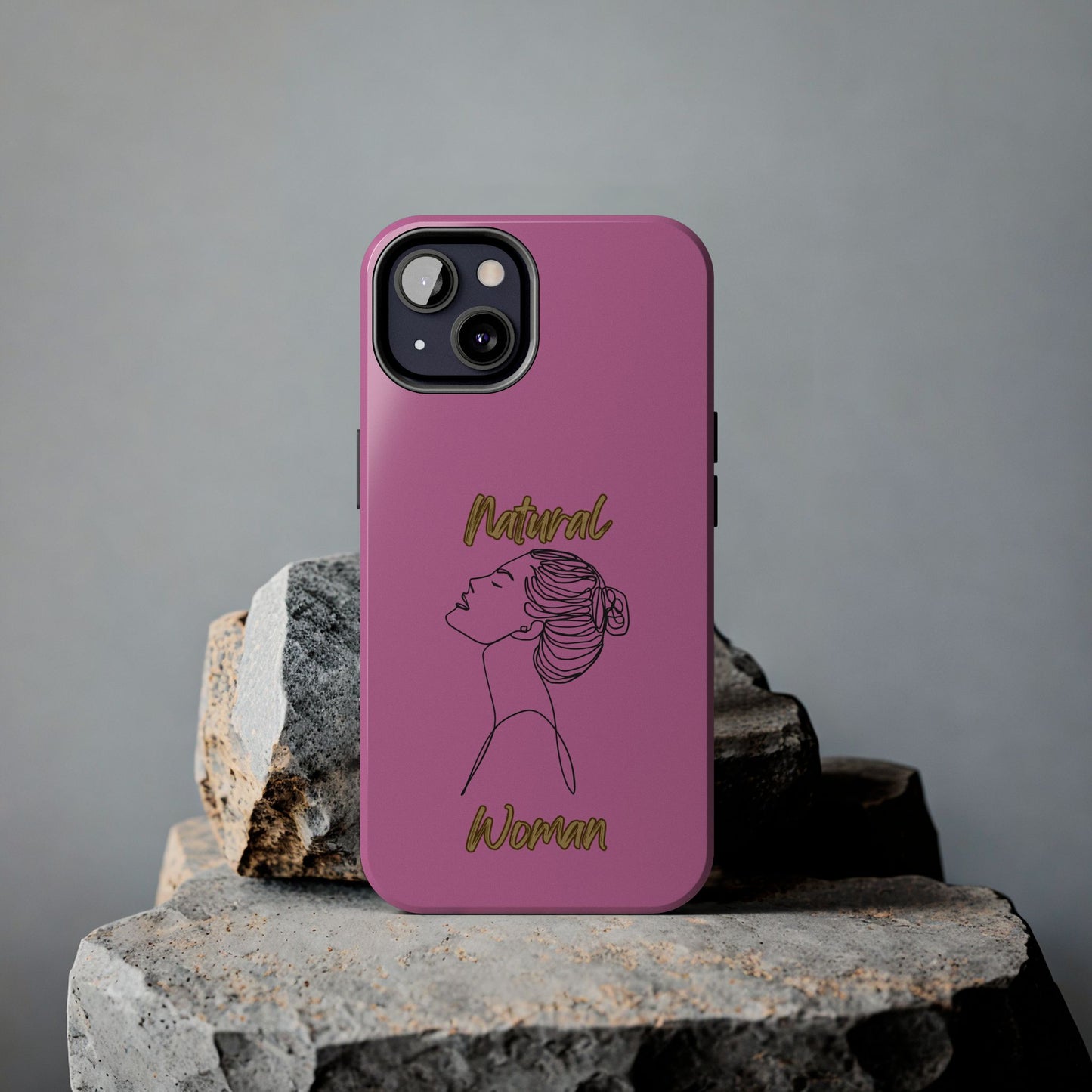 Natural Woman Wet Bun (BL) Tough Phone Cases LIGHT PINK